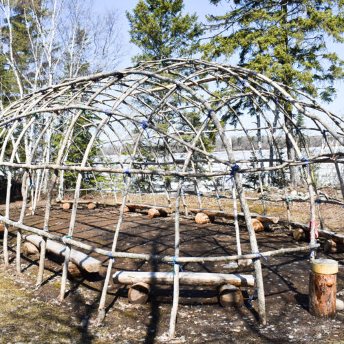 wooden tent